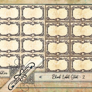 Blank Label Sheet 2