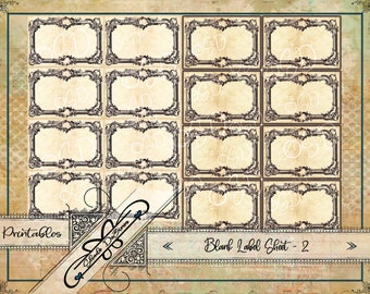 Blank Label Sheet 2