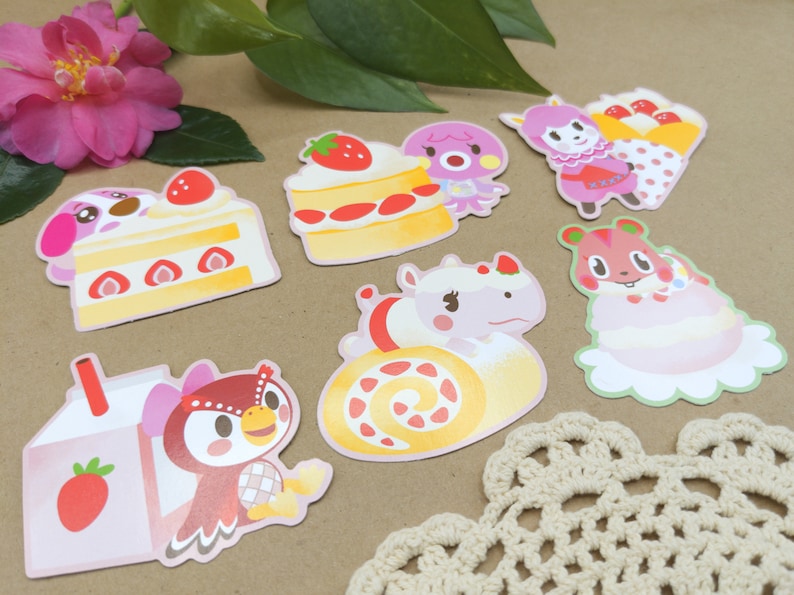 Animal Crossing Sweets Paper Stickers - 18 Characters image 3