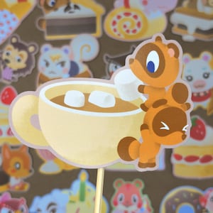 Animal Crossing Sweets Paper Stickers - 18 Characters image 1