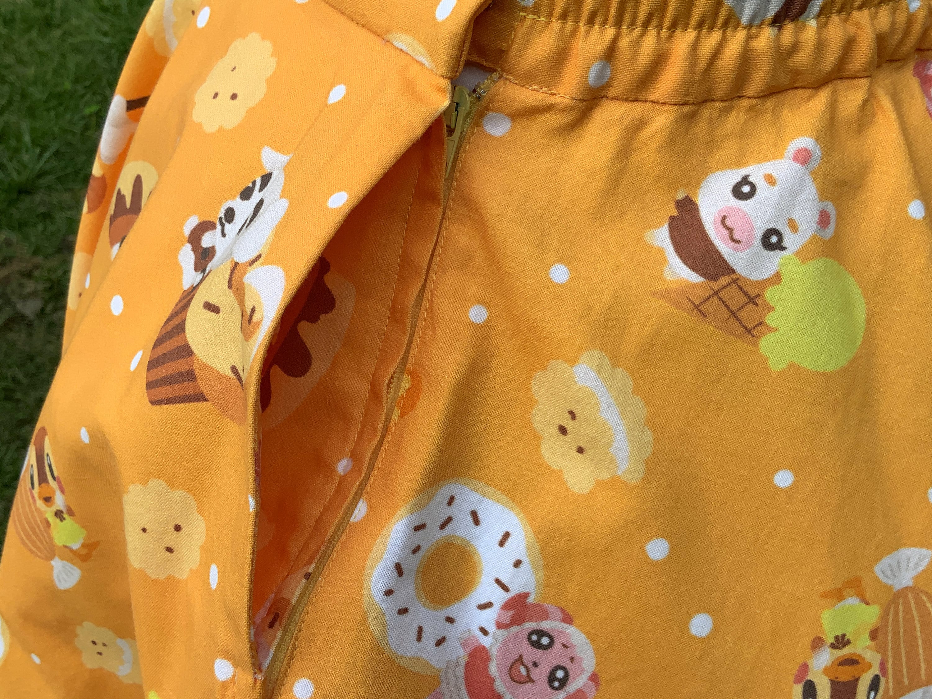 Cotton Animal Crossing Skirt With Pockets Vanilla Sweets Etsy