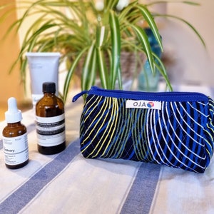 Quilted Cosmetic Bag | Waxprint make-up Bag | Pencil case