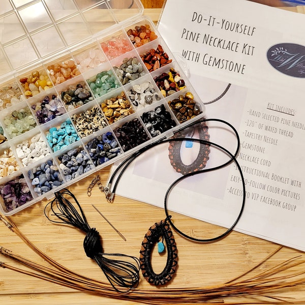 Gemstone Necklace Kit Etsy