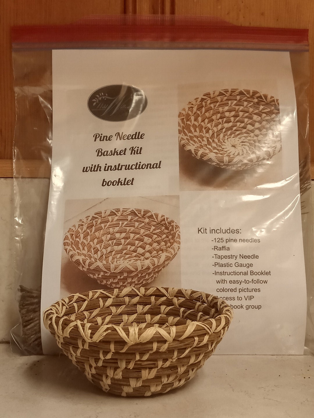 Pine Needle Basket Kit Etsy