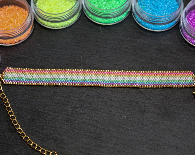 Neon Rainbow bracelet