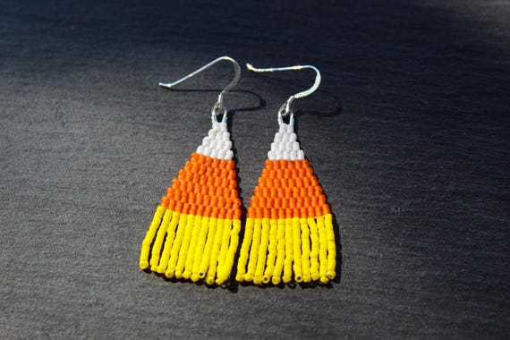 Candy Corn Earrings