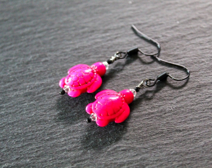 pink howlite turtles