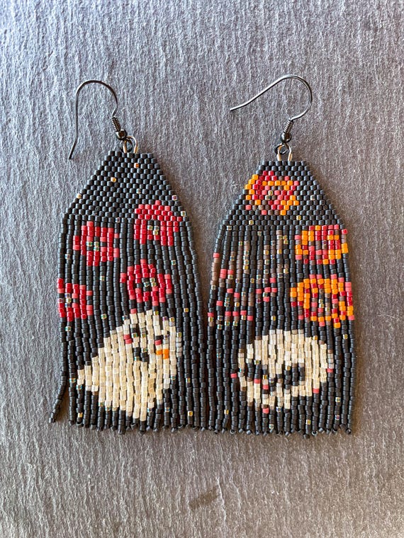 Skull and Ghost Earring