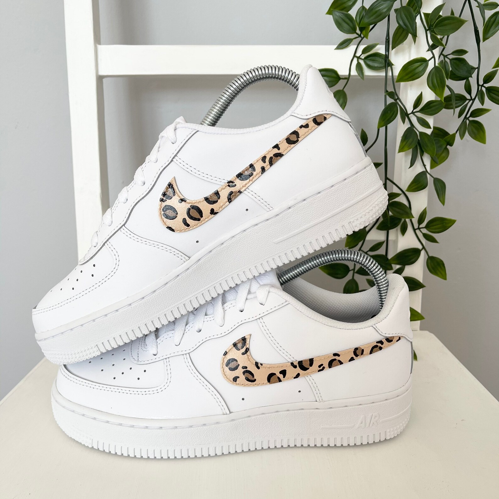 Leopard Custom Nike Air Force 1 Trainers Low AF1 Hand | Etsy