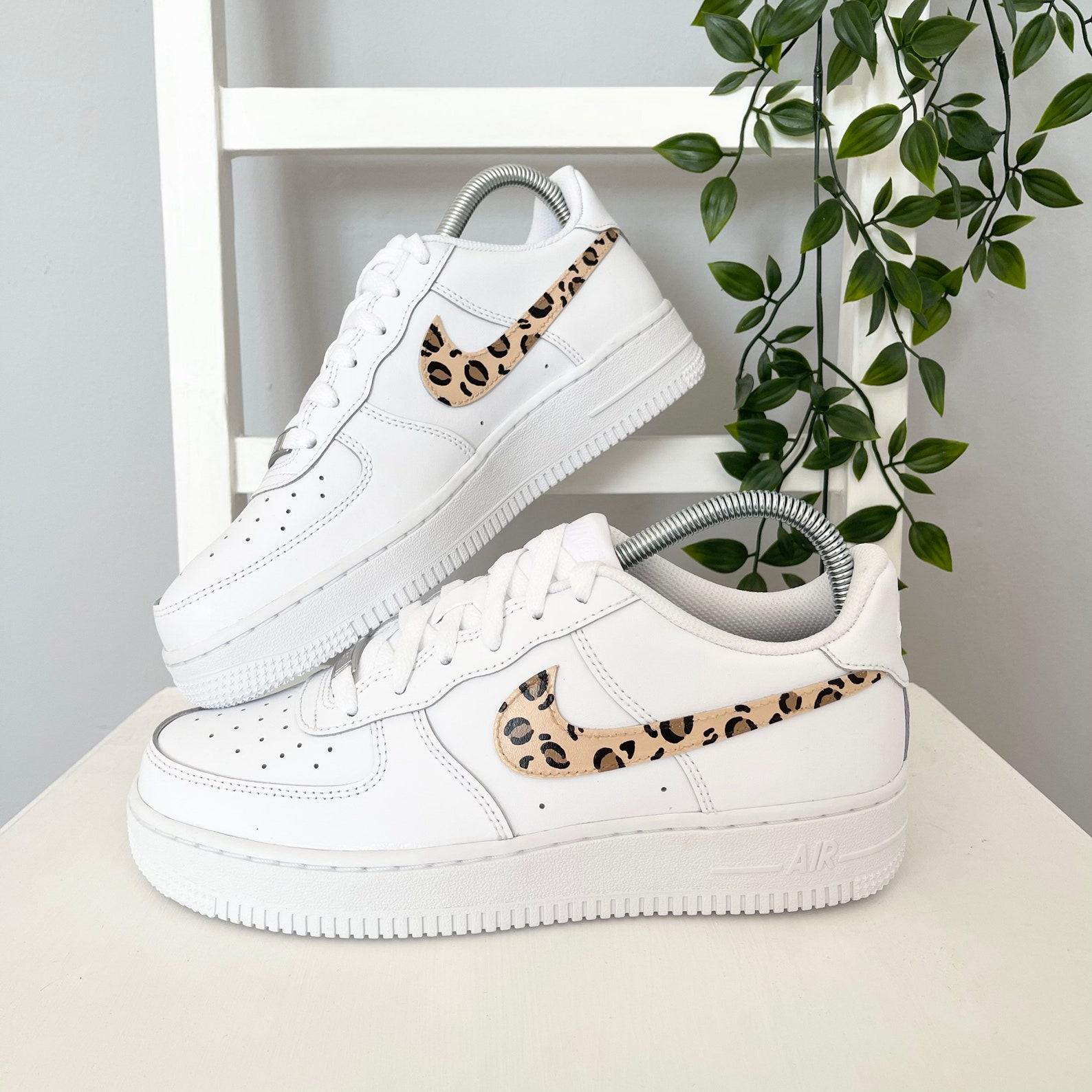 cheetah and tan air force 1