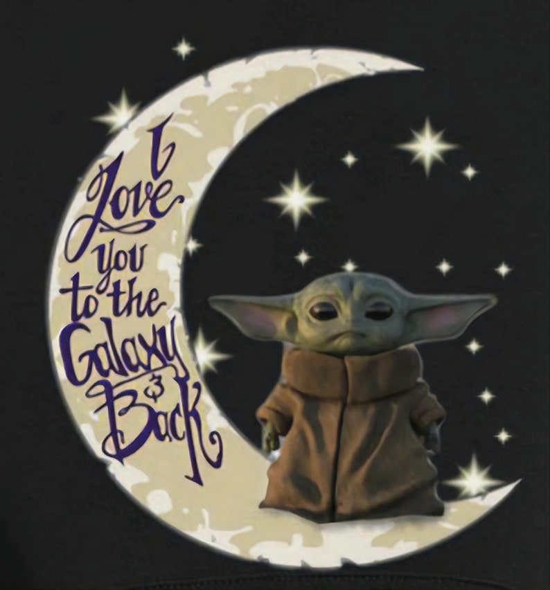 Baby Yoda Grogu Love You To The Galaxy Sticker Bumper Stickers Stickers Labels s Jewellerymilad Com