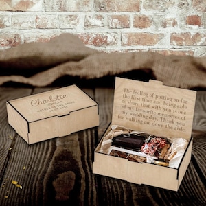 Custom Double Sided Engraved Wooden Keepsake Rectangle Box, Personalised Plywood Name/ Logo Wedding, Birthday, Corporate Storage Gift Boxes