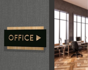 Personalised Wooden & Acrylic Door Sign, Room Name/ Number Plaque, Custom Wall Room Plate, Company, Cafe ,Office, Apartment, Hotel Signage