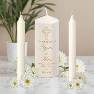 Velas de unidad de boda personalizadas, juego de velas con nombres de pareja y fecha personalizados, recuerdo de compromiso, regalo de aniversario, decoración de ceremonia de bautizo