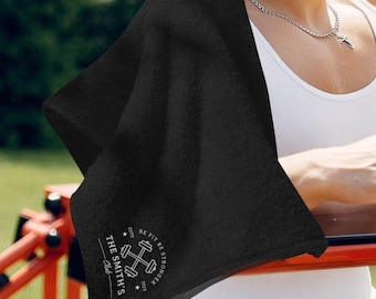 Personalisierte Stickerei Mikrofaser schnell trocknendes Handtuch, individuelles Name Logo Fitness, Yoga, Reisen, Sport, Workout, Geburtstag, Firmengeschenk