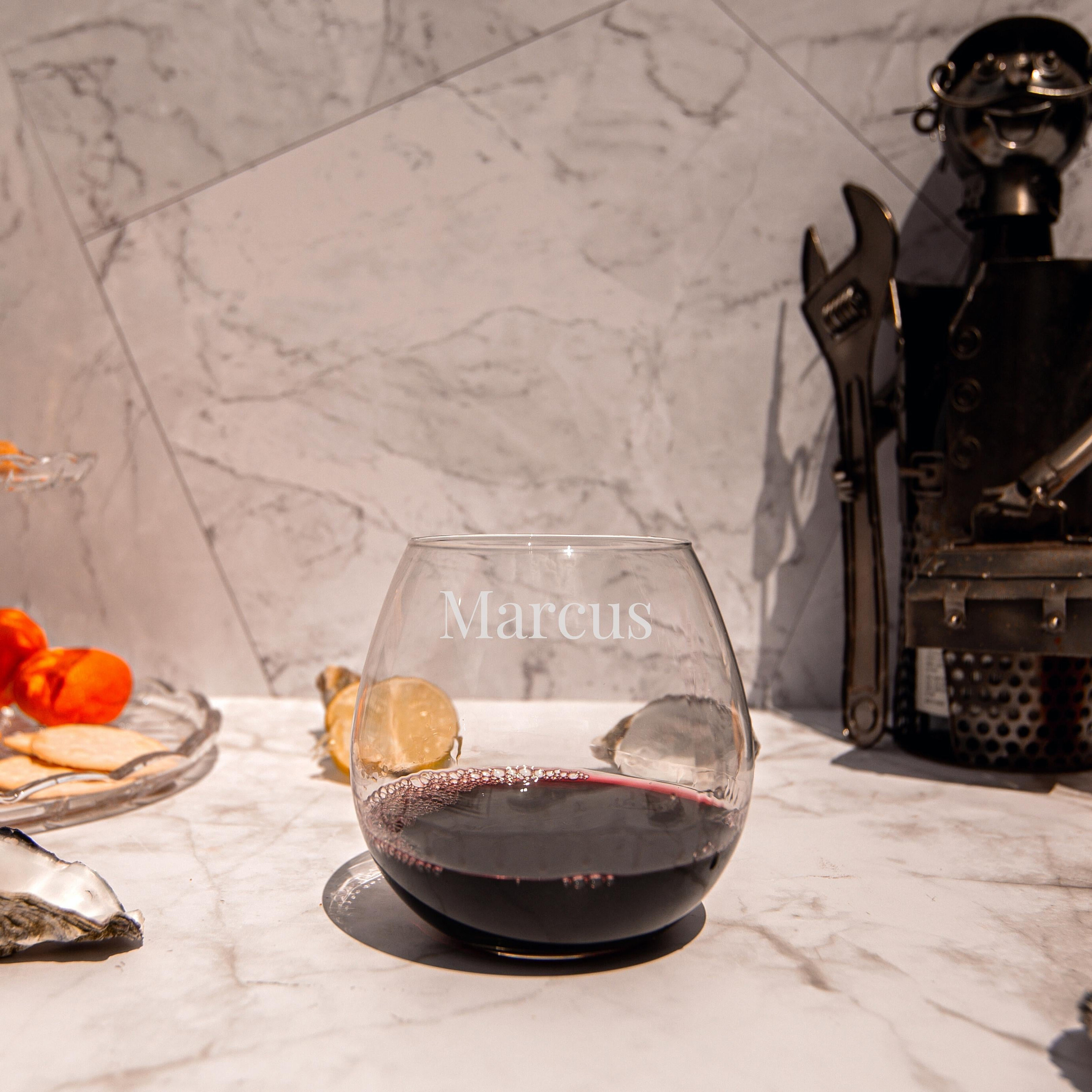 12 Oz. Wine Tumbler (Dark Gray