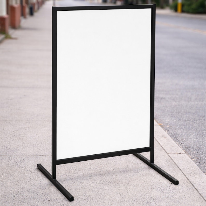 T-Frame Sign & Custom Print Corflute Insert, Poster Footpath Sign, Real Estate, Outdoor Sidewalk Advertising Board, Cafe, Business Signage