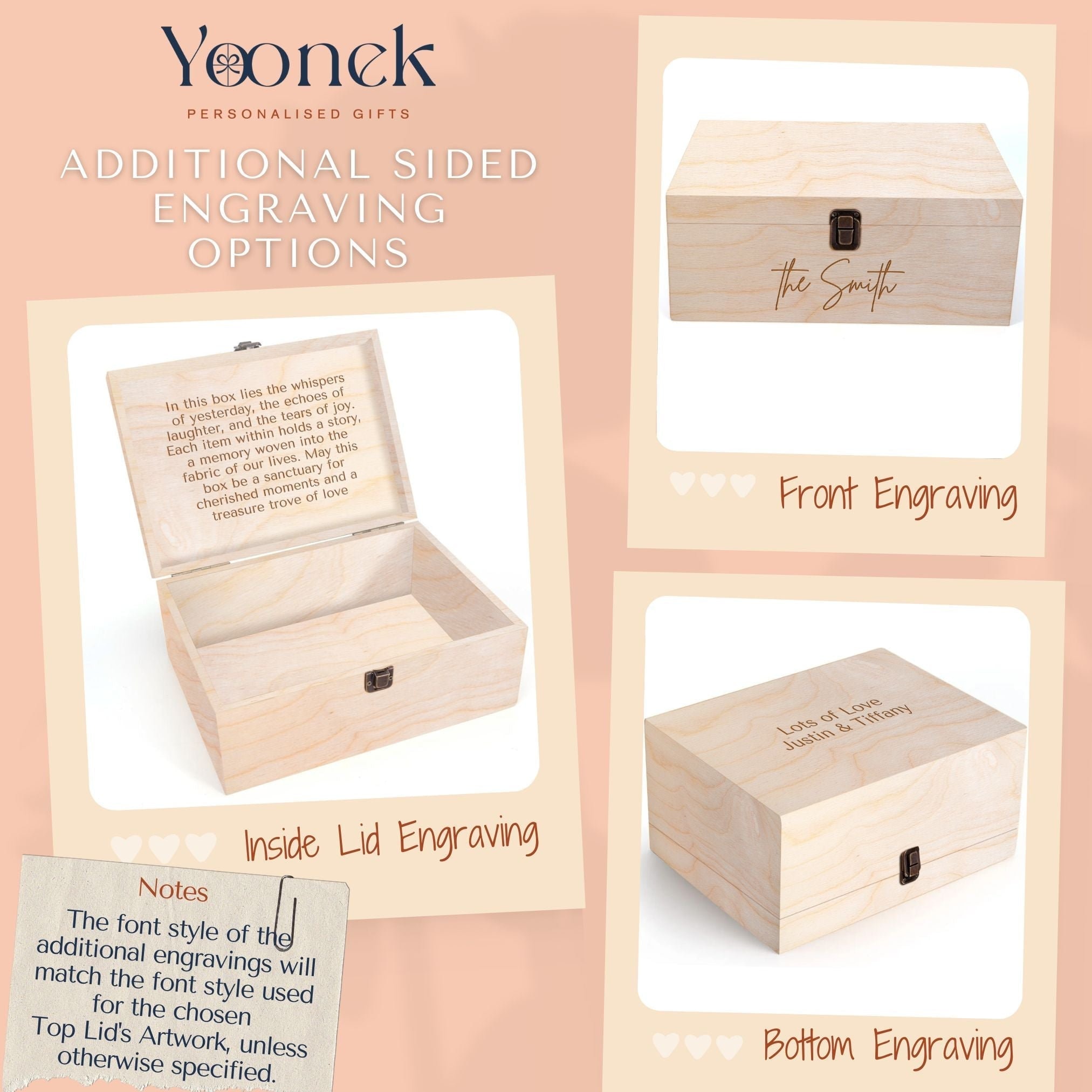 Scatola Dei Ricordi Memory Box Personalizzata Con Foto Polaroid, Nomi E Destinazione Idea Regalo Per Anniversario