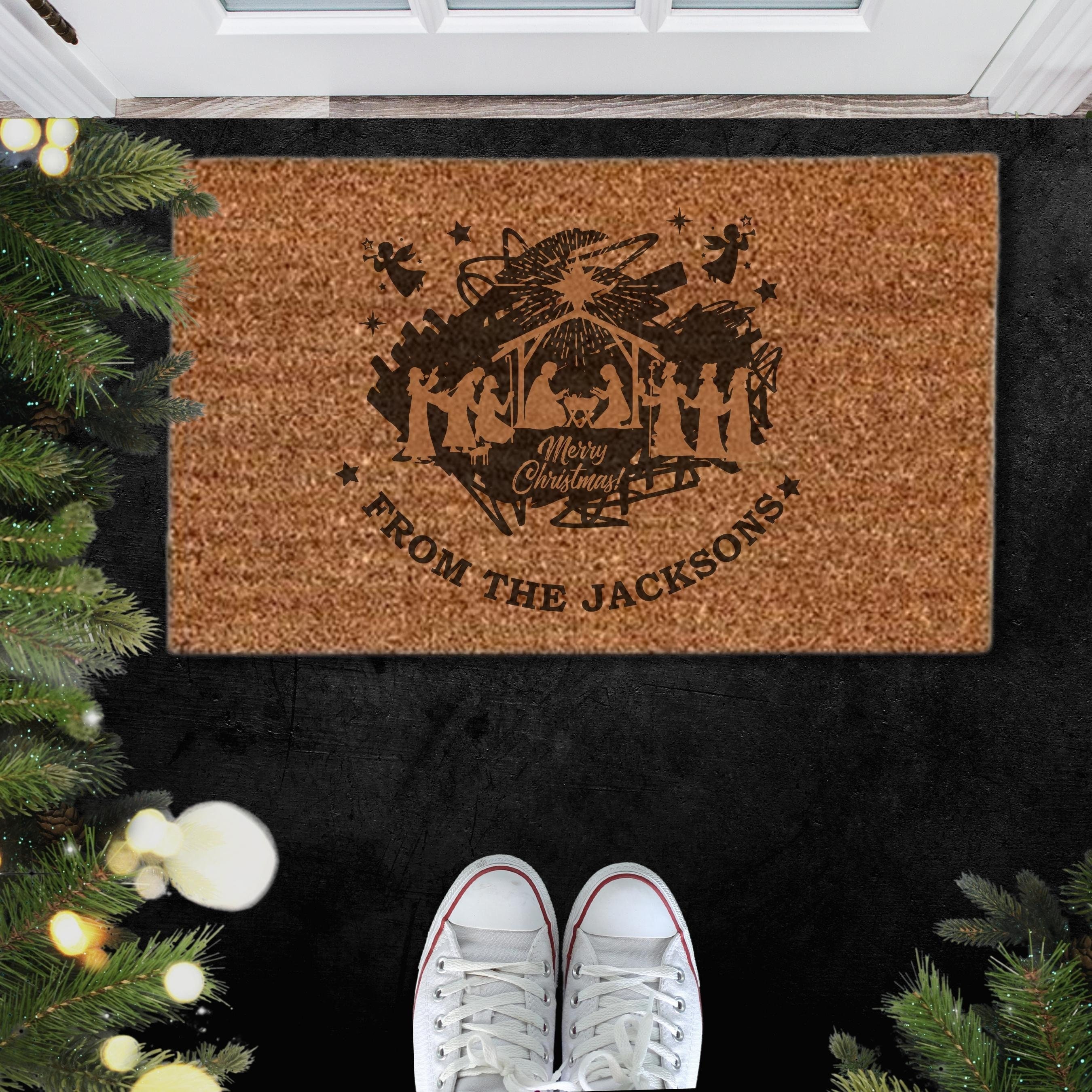 Hanse Home Kokosdeurmat Kerstmis voor binnen en buiten