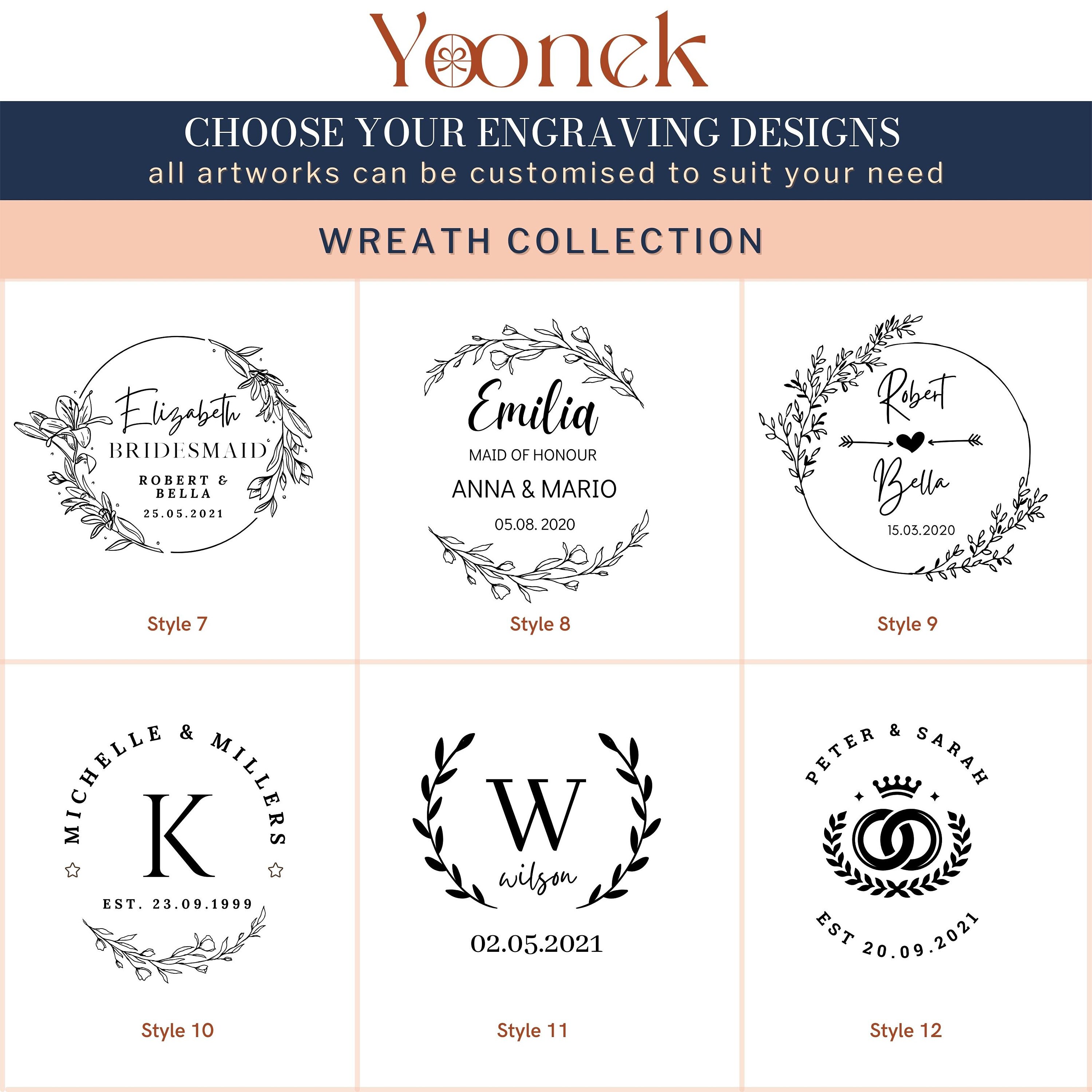 Personalised 360ml Glass, Laser Engraved Cocktail Soft Drink/ Wine Whiskey Glasses, Corporate Housewarming Wedding Bridesmaid Groomsmen Gift