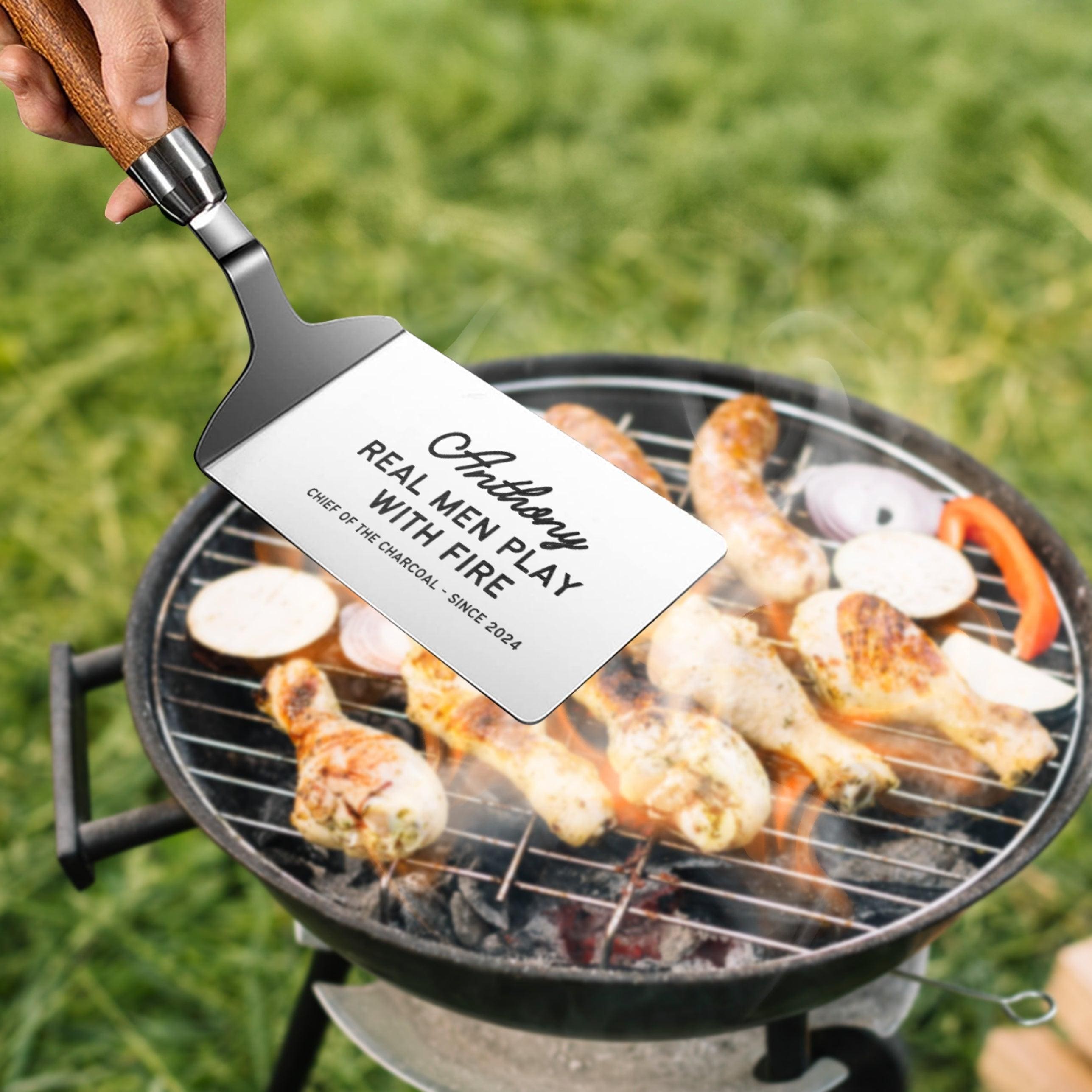 Personalised Nonstick Steel Turner, Custom Engraved Spatula/ Egg ...
