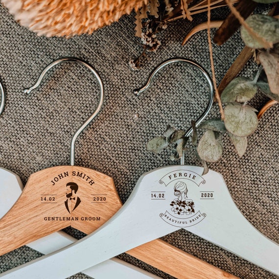 white christmas dresses Signature Engraved Dress Hanger