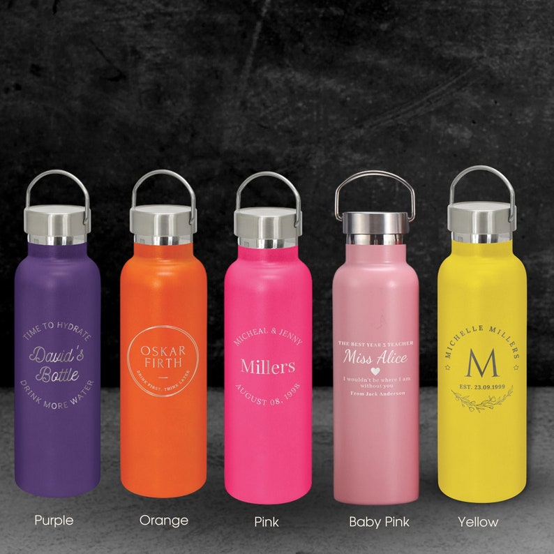 Personalised Insulated Carry Bottle 600ml