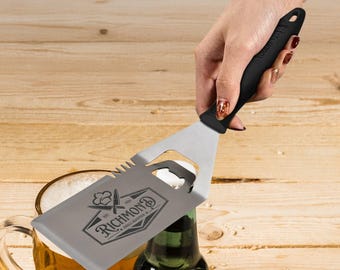 OUNONA Stainless Steel And Wood BBQ Meat Flipper Hook For Grilling With Long Handle And Dual Design 12 5 Inches
