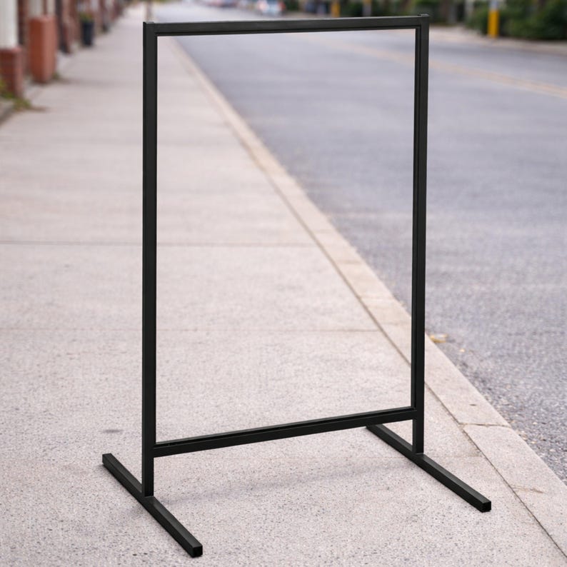T-Frame Sign & Custom Print Corflute Insert, Poster Footpath Sign, Real Estate, Outdoor Sidewalk Advertising Board, Cafe, Business Signage