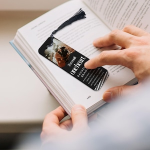 Personalisierte Foto Name Acryl Lesezeichen & Quaste, Benutzerdefinierte Druck Logo Lesung Namensschild, Buch-Liebhaber-Karte, Event Firmengeschenk, Hochzeitsbevorzugung