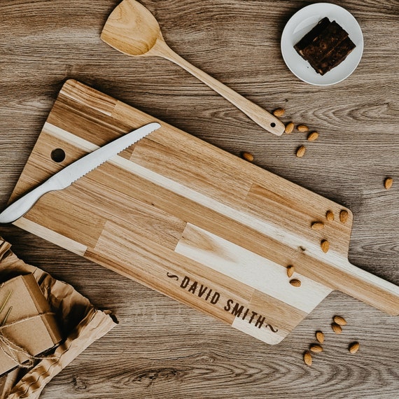 Tabla De Cortar Acacia Salt &ap; Light Tabla De Cortar De Adera De Acacia Para Cocina Con Ranura Tabla De Cortar Madera