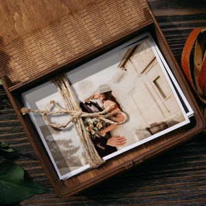 Custom Engraved Wedding Photo Storage Wooden Book Box, Personalised Name Date, Logo Birthday, Etched Anniversary Photograph Novel Gift Boxes