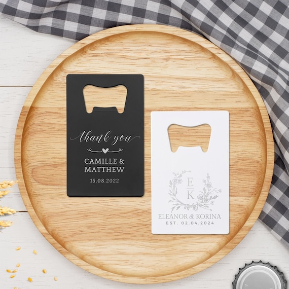 100 Stück Flaschenöffner Als Kreditkarte – Edelstahl, Perfekt Für Party, DIY & Geschenke
