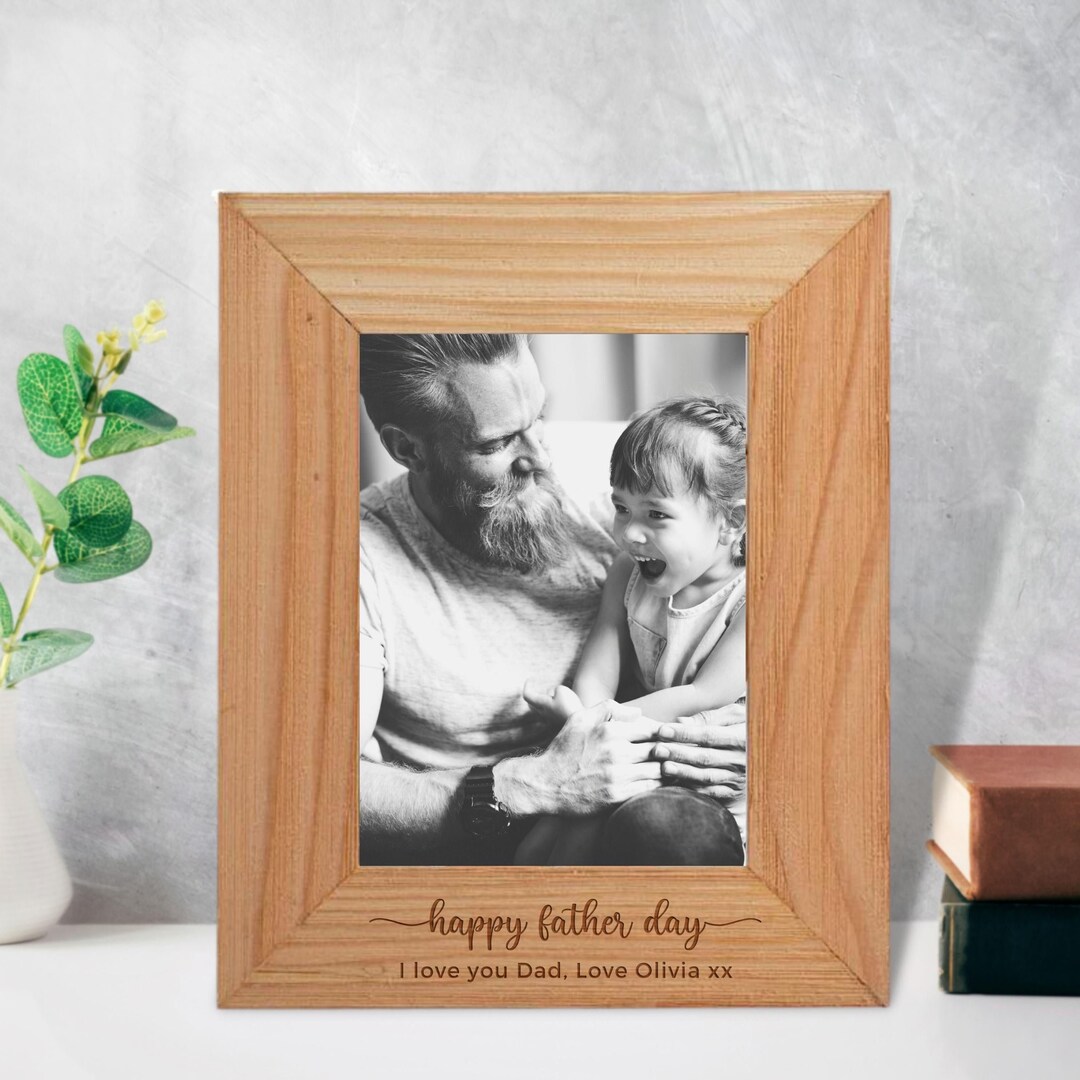 Personalised Wooden 5x7 Photo/ Picture Frame, Custom Engraved ...