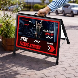 Real Estate A-Frame & Custom Print Corflute Inserts, Outdoor Sidewalk Board, Directional Open Homes Property Inspections Agent Business Sign