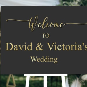 Custom Acrylic Wedding Welcome 3D Sign, Personalised Rose/ Gold Mirror Names, Ceremony/ Event/ Engagement/ Bridal Shower/ Birthday Signage