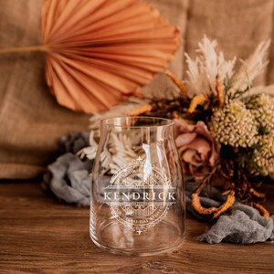 Vase En Verre Personnalisable Avec Initiales Ou Noms | Décoration Intérieure élégante | Cadeau Idéal Pour Mariage, Anniversaire, Fête Des Mères