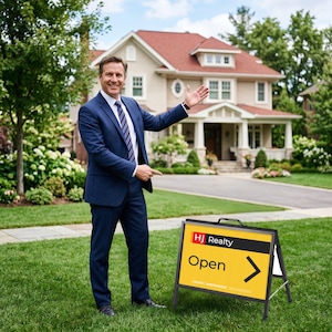 Real Estate A-Frame & Custom Print Corflute Inserts, Outdoor Sidewalk Board, Directional Open Homes Property Inspections Agent Business Sign