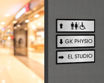 Personalised Acrylic Room Name Sign, Door Number, Company Wall Plate, Office, Apartment, Hotel Wayfinding/ Location Signage/ Custom Plaque