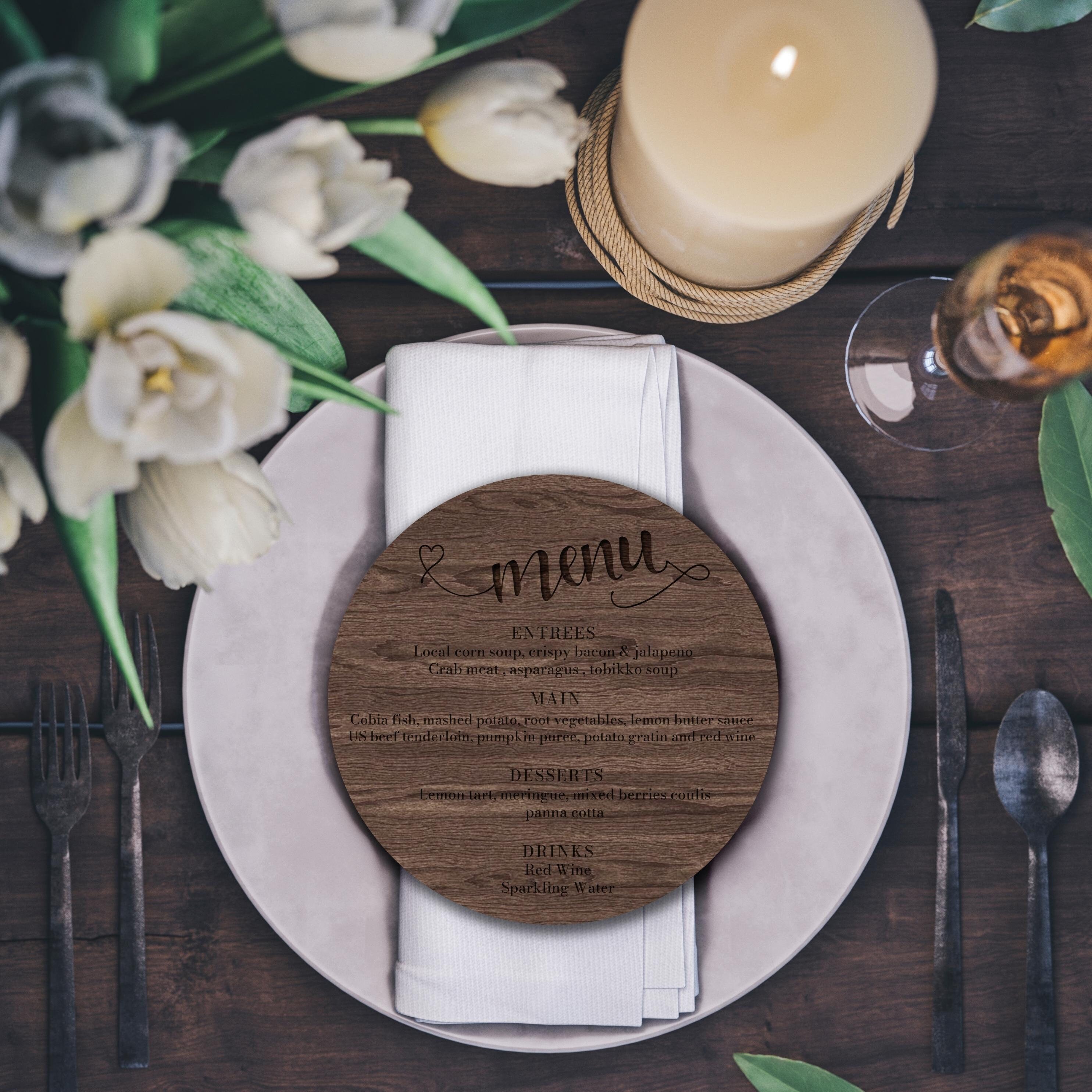 Plaque de menu de bar vierge, plaque de menu de mariage sur pied, menu de  table rond arqué acrylique transparent givré -  Canada