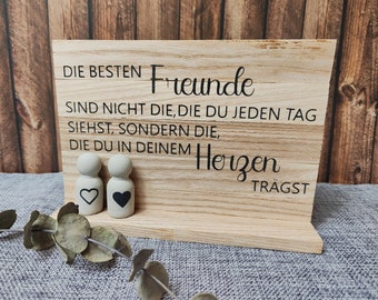 Holzschild | Freundschaft | Geschenk für Freunde | Schild Freundschaft | Geburtstagsgeschenk Freundin