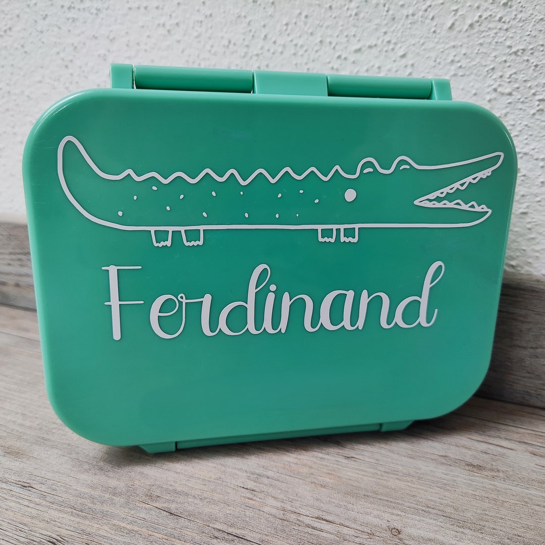 Sticker Lunch Box Lunch Box With Name Crocodile Lunch Box Personalized