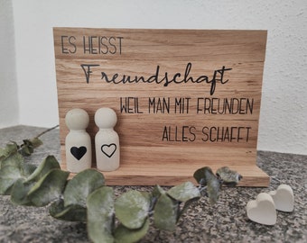 Holzschild | Freundschaft | Geschenk für Freunde | Schild Freundschaft | Geburtstagsgeschenk Freundin