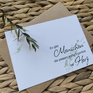 Postkarte Freundschaft | Postkarte für Freundin | Herzmensch | Geschenk für Freundin | Sprüchekarte