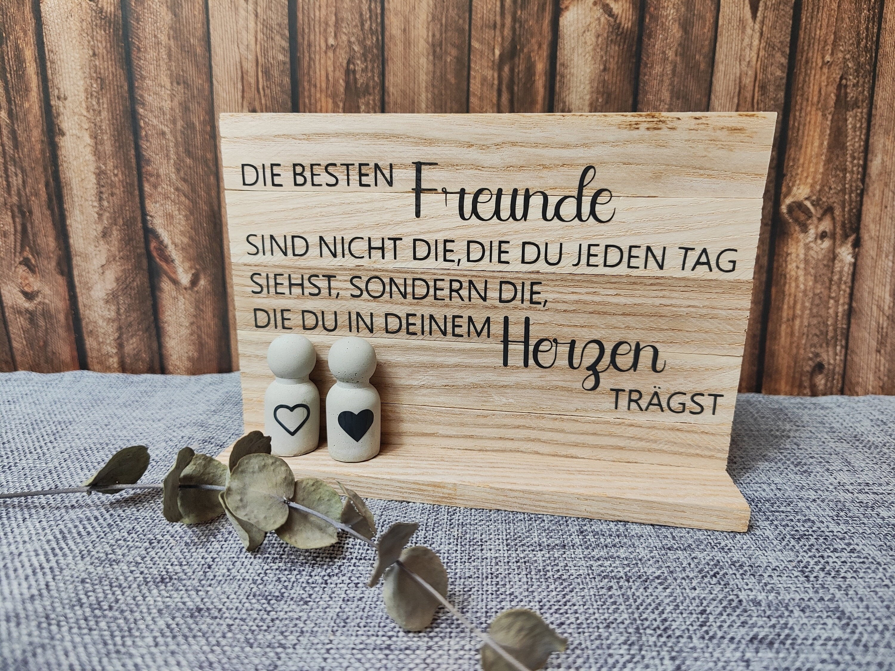 Holzschild Freundschaft Geschenk für Freunde Schild Etsy.de
