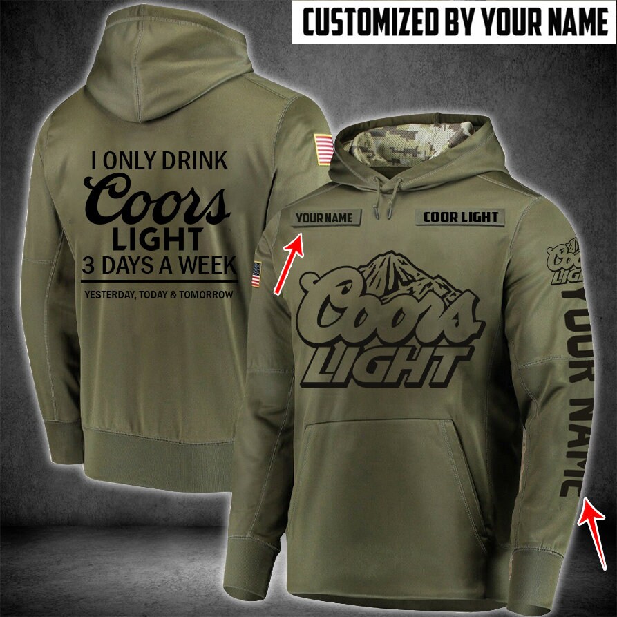 Coors Light Pullover Hoodies Beer Pullover Hoodies Fashion Etsy