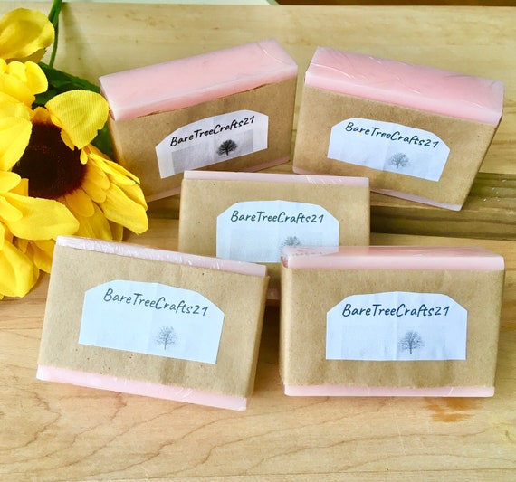 Handmade goat's milk melt and pour soap base, with a mild sweet orange fragrance, self care gift, goat's milk soap, orange refreshing soap