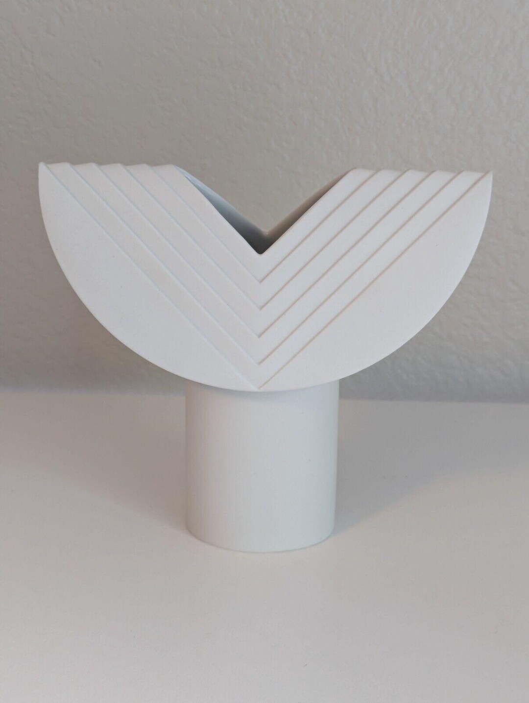 Vase Vintage Rosenthal Studio-Linie Par Ambrogio Pozzi, Céramique Brune, 25cm, 80s