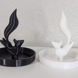 Frolicking Fox Ring & Jewelry Holder Tray, 3D printed