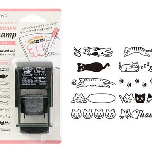 Midori Paintable Stamp - Cat